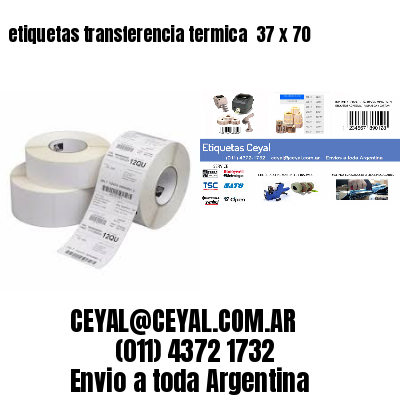 etiquetas transferencia termica  37 x 70