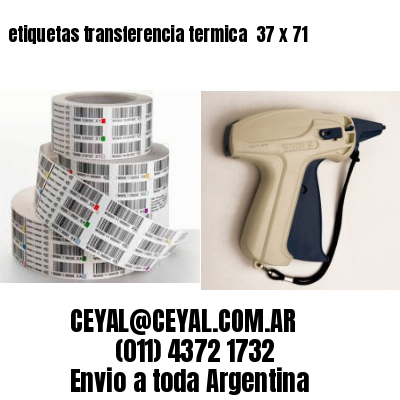etiquetas transferencia termica  37 x 71