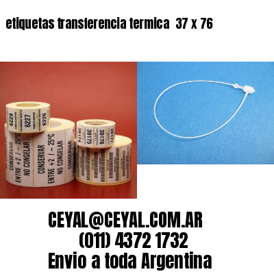etiquetas transferencia termica  37 x 76