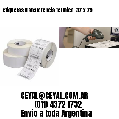 etiquetas transferencia termica  37 x 79