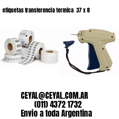 etiquetas transferencia termica  37 x 8