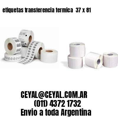 etiquetas transferencia termica  37 x 81