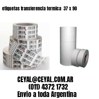 etiquetas transferencia termica  37 x 90