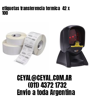 etiquetas transferencia termica  42 x 100