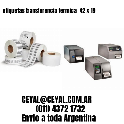 etiquetas transferencia termica  42 x 19
