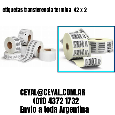 etiquetas transferencia termica  42 x 2