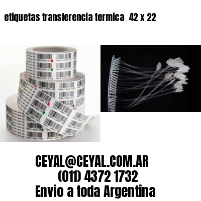etiquetas transferencia termica  42 x 22