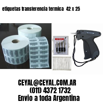 etiquetas transferencia termica  42 x 25