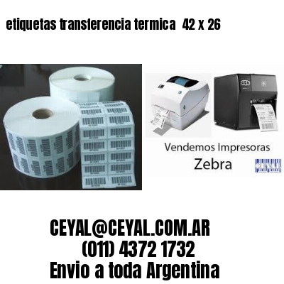 etiquetas transferencia termica  42 x 26