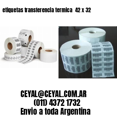 etiquetas transferencia termica  42 x 32