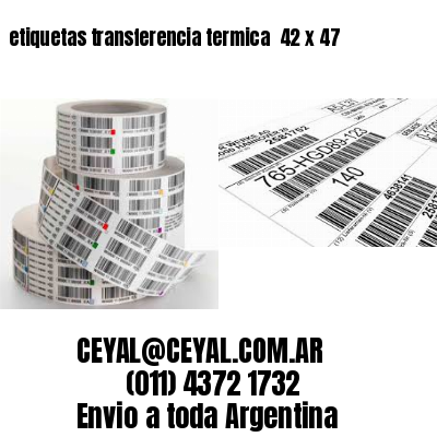 etiquetas transferencia termica  42 x 47