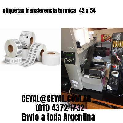 etiquetas transferencia termica  42 x 54