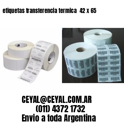 etiquetas transferencia termica  42 x 65