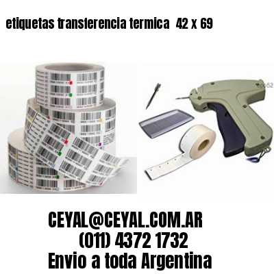 etiquetas transferencia termica  42 x 69