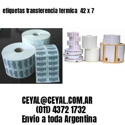 etiquetas transferencia termica  42 x 7