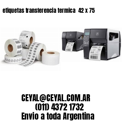 etiquetas transferencia termica  42 x 75