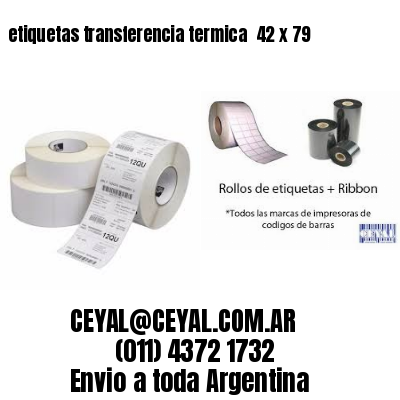 etiquetas transferencia termica  42 x 79