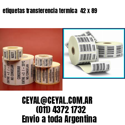 etiquetas transferencia termica  42 x 89