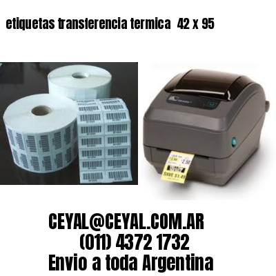 etiquetas transferencia termica  42 x 95