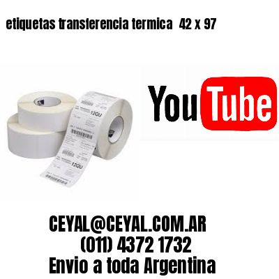 etiquetas transferencia termica  42 x 97
