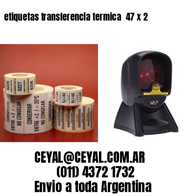 etiquetas transferencia termica  47 x 2