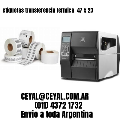 etiquetas transferencia termica  47 x 23
