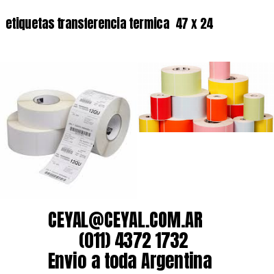 etiquetas transferencia termica  47 x 24