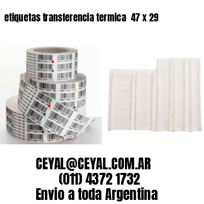 etiquetas transferencia termica  47 x 29