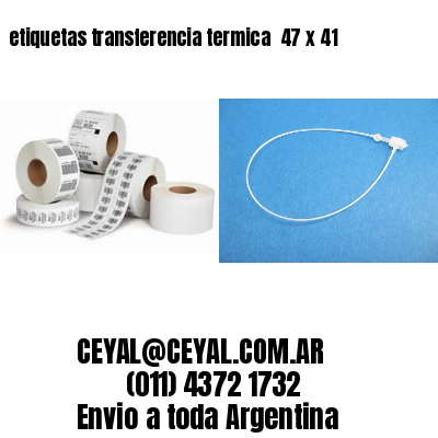 etiquetas transferencia termica  47 x 41