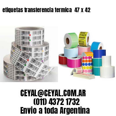 etiquetas transferencia termica  47 x 42
