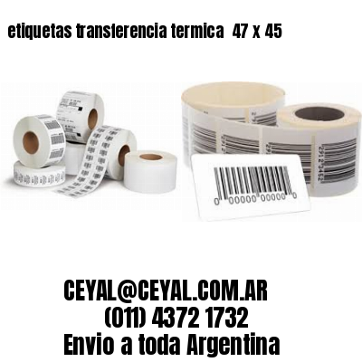 etiquetas transferencia termica  47 x 45