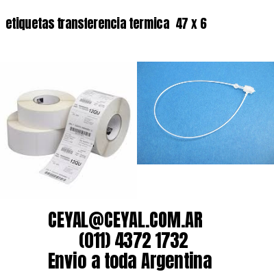etiquetas transferencia termica  47 x 6