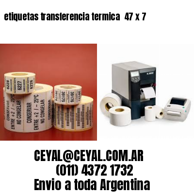 etiquetas transferencia termica  47 x 7