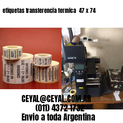 etiquetas transferencia termica  47 x 74