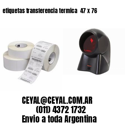 etiquetas transferencia termica  47 x 76