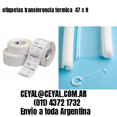 etiquetas transferencia termica  47 x 8