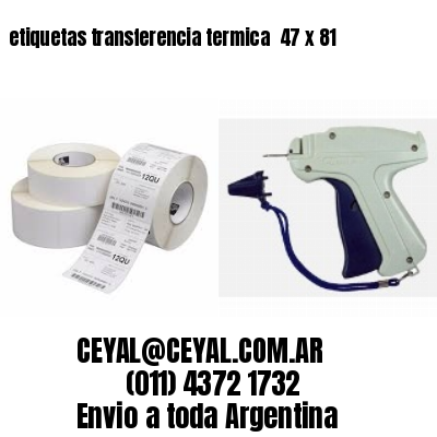 etiquetas transferencia termica  47 x 81