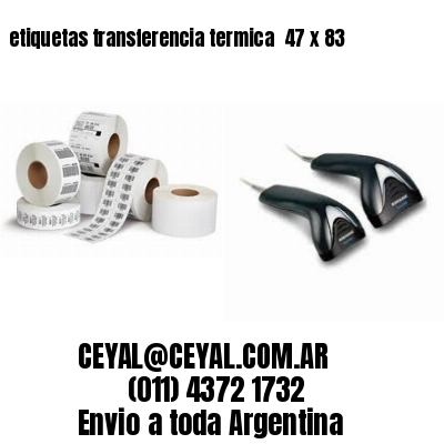 etiquetas transferencia termica  47 x 83