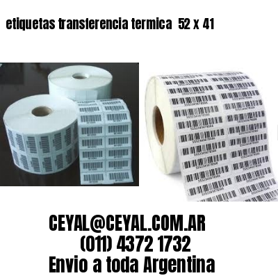 etiquetas transferencia termica  52 x 41