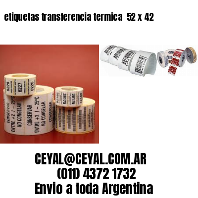etiquetas transferencia termica  52 x 42