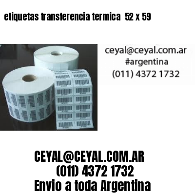 etiquetas transferencia termica  52 x 59