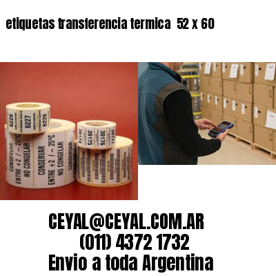 etiquetas transferencia termica  52 x 60
