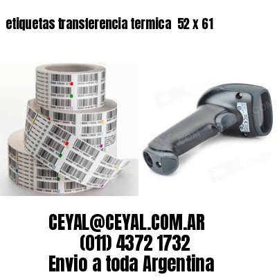 etiquetas transferencia termica  52 x 61