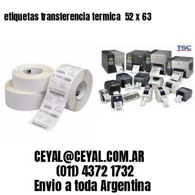 etiquetas transferencia termica  52 x 63