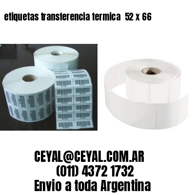etiquetas transferencia termica  52 x 66