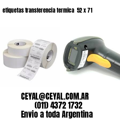 etiquetas transferencia termica  52 x 71