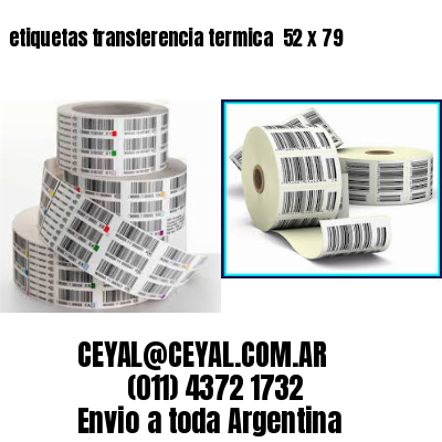 etiquetas transferencia termica  52 x 79