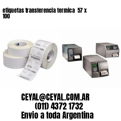 etiquetas transferencia termica  57 x 100