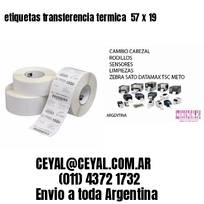 etiquetas transferencia termica  57 x 19