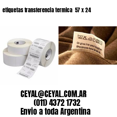 etiquetas transferencia termica  57 x 24